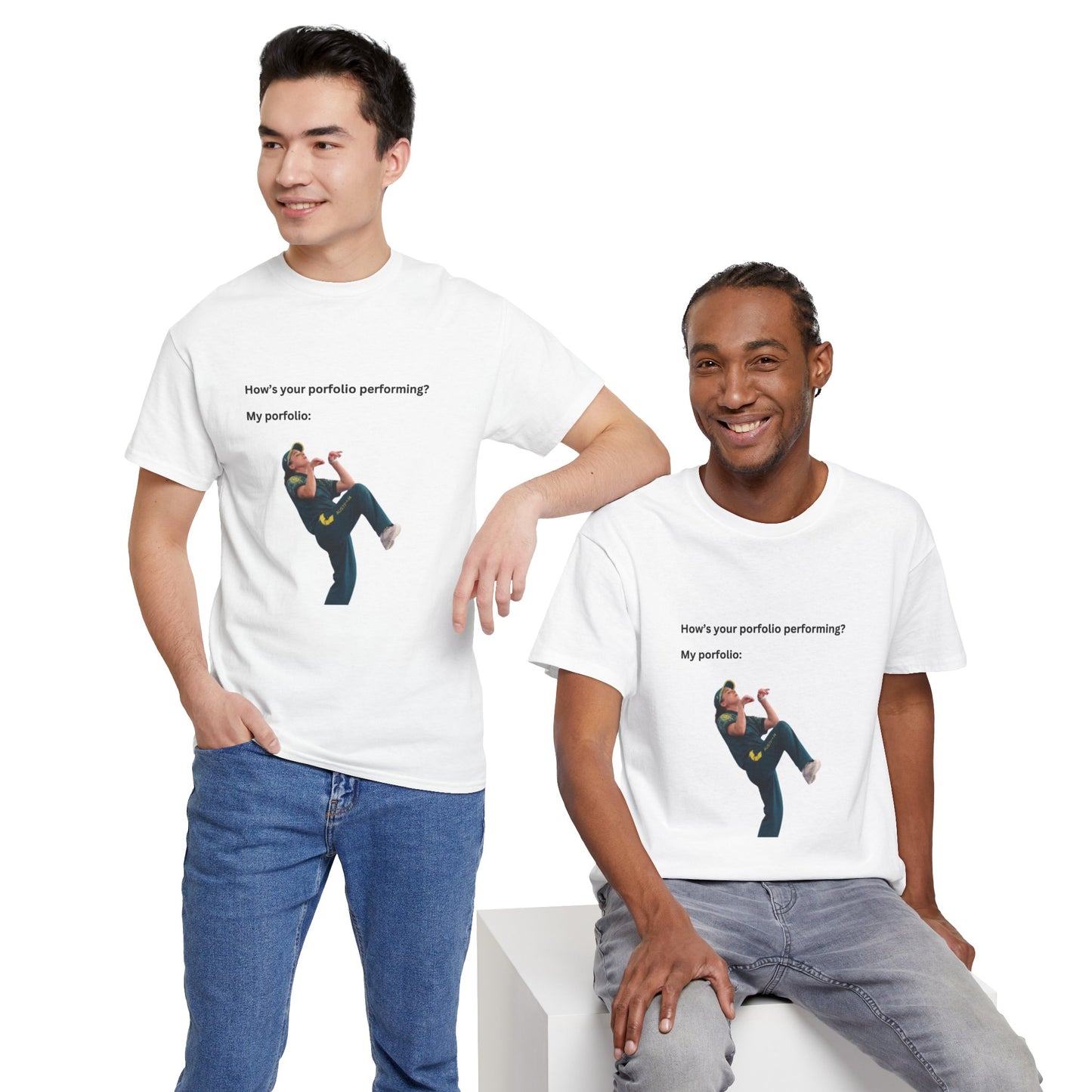 Raygun Breakdancer Stock Portfolio Fail Funny Tee